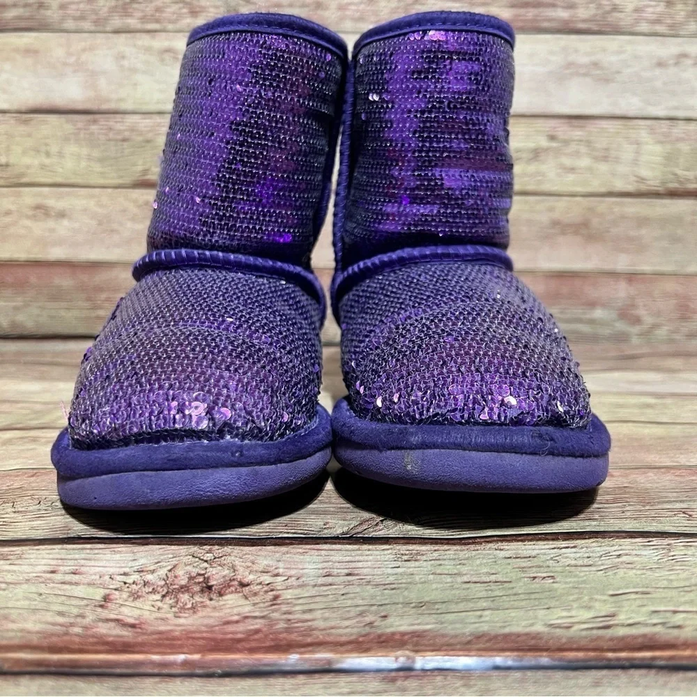 Ugg Purple Sequin Short Classic Short